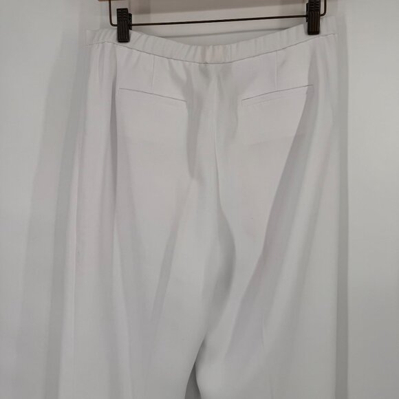 Pendleton Womens White Polyester Dress Pants lined  Size 10 short ankle - Picture 8 of 11